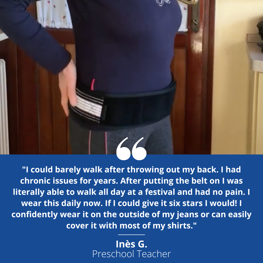Onderrugriem voor Damen & Heren - Rug Ondersteuning voor Werk & Sport - Rugbanden voor Lumbago, Hernia, Artrose, Scoliose & Lage Rugpijn
