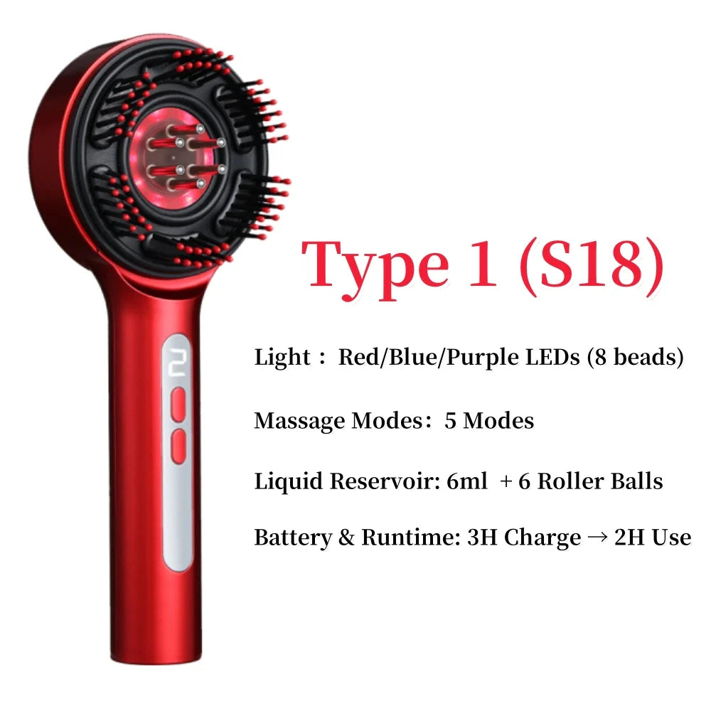 1 Advanced  Red Light Head Massager Brush