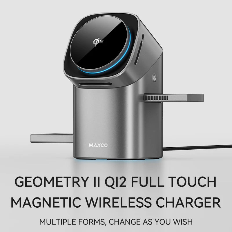Qi2 Magnetic Wireless Charger Fast Charger 3-in-1 Intelligent Fast Charging 15W for IPhone 12/13/14/15/16 for Iwatch & AirPods